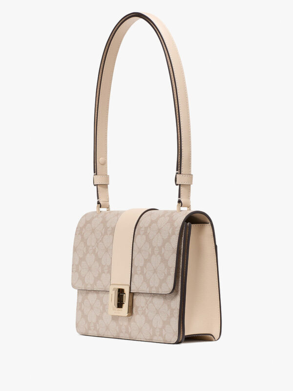 Kate Spade Spade Flower Small Shoulder Bag (Dark Beige) - Image 6