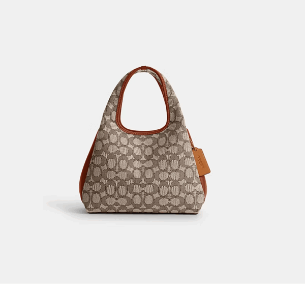 Coach Lana Shoulder Bag 23 in Signature Jacquard (Cocoa Burnished)-Boutique Collection