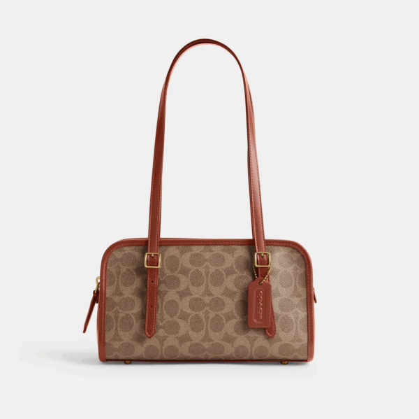 [Pre Order]-Coach Swing Zip In Signature Canvas (Tan)- Boutique Collection