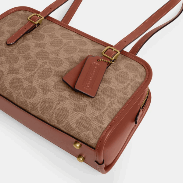[Pre Order]-Coach Swing Zip In Signature Canvas (Tan)- Boutique Collection - Image 6