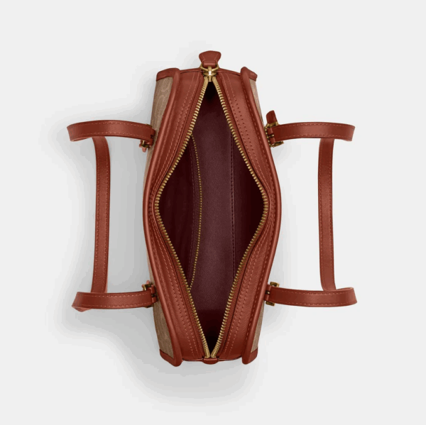 [Pre Order]-Coach Swing Zip In Signature Canvas (Tan)- Boutique Collection - Image 4