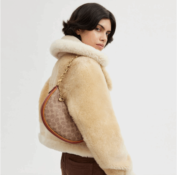 [Pre Order]-Coach Mira Shoulder Bag In Signature Canvas (Tan) Boutique Collection - Image 3