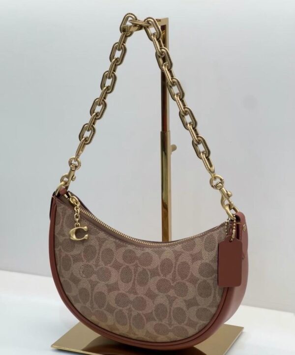[Pre Order]-Coach Mira Shoulder Bag In Signature Canvas (Tan) Boutique Collection - Image 2