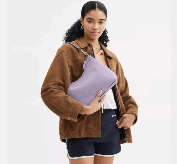 [Pre Order]-Coach Laurel Shoulder Bag (Lilac) - Image 3