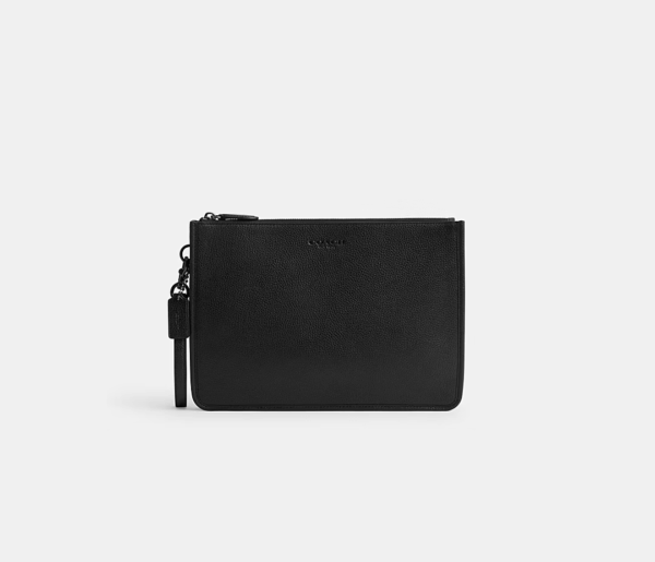Coach Charter Pouch(Charcoal)-Boutique Collection