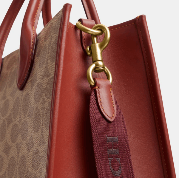 Coach Ace Tote 26 In Signature Canvas (Tan)-Boutique Collection - Image 4