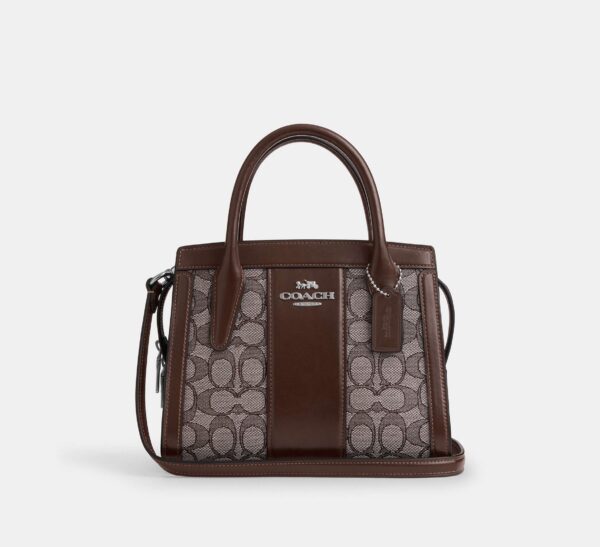 Coach Andrea Carryall Bag In Signature Jacquard (Maple)