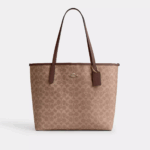 Coach City Tote Bag In Signature Canvas (Tan)