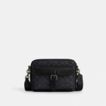 Coach Warner Crossbody Bag In Signature Canvas (Charcoal)