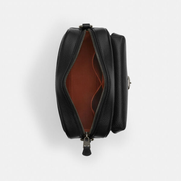 [Pre Order]-Coach Warner Crossbody Bag In Signature Canvas (Charcoal) - Image 3