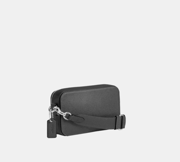 Coach Charter Slim Crossbody With Coach Graphic (Charcoal)-Boutique Collection - Image 6