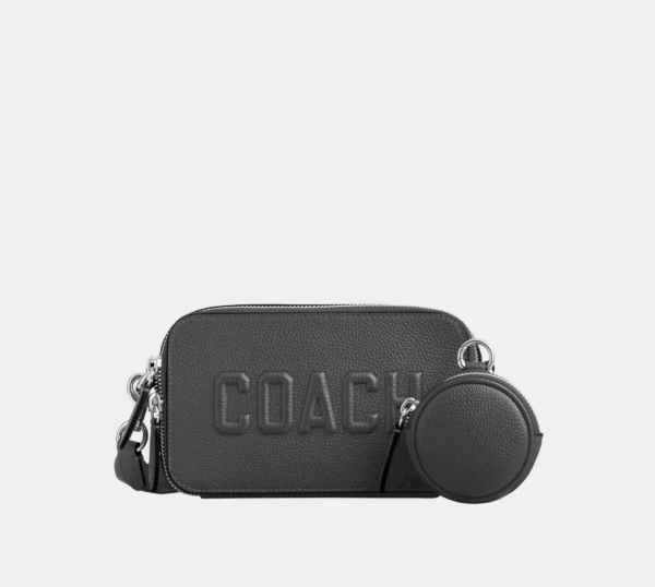 Coach Charter Slim Crossbody With Coach Graphic (Charcoal)-Boutique Collection