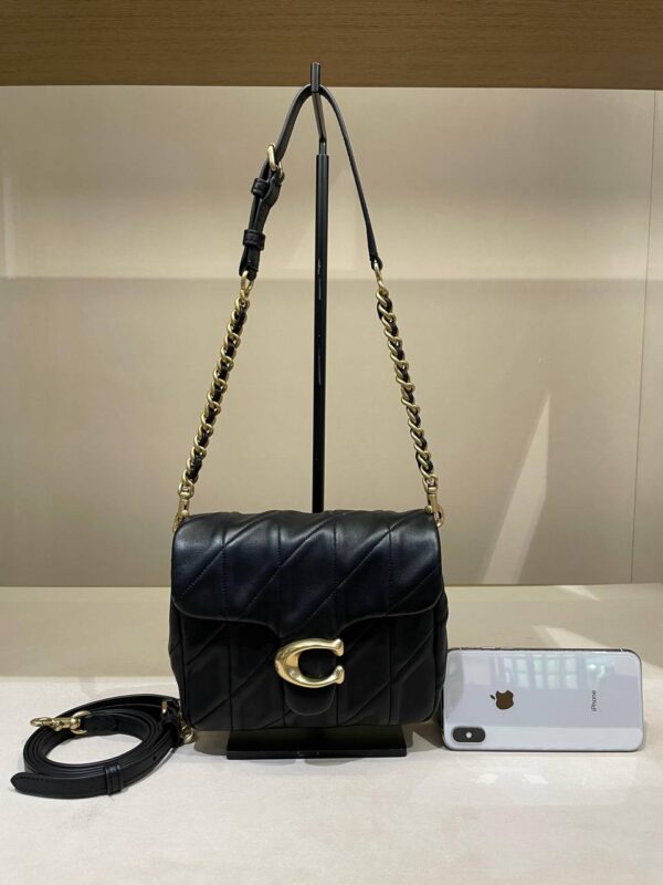 Coach Times Square Tabby Shoulder Bag 17 With Quilting (Black) Boutique Collection - Image 9
