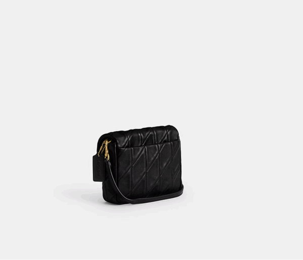 Coach Times Square Tabby Shoulder Bag 17 With Quilting (Black) Boutique Collection - Image 7