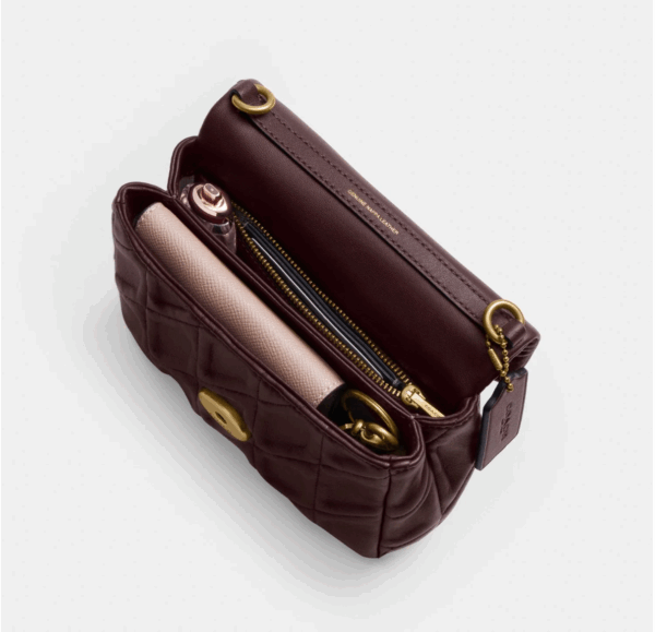 Coach Times Square Tabby Shoulder Bag 17 With Quilting (Merlot) Boutique Collection - Image 8