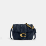 Coach Times Square Tabby Shoulder Bag 17 With Quilting (Dark Navy) - Boutique Collection