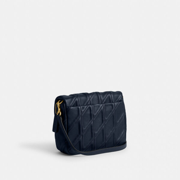 [Pre Order]-Coach Times Square Tabby Shoulder Bag 17 With Quilting (Dark Navy) Boutique Collection - Image 9