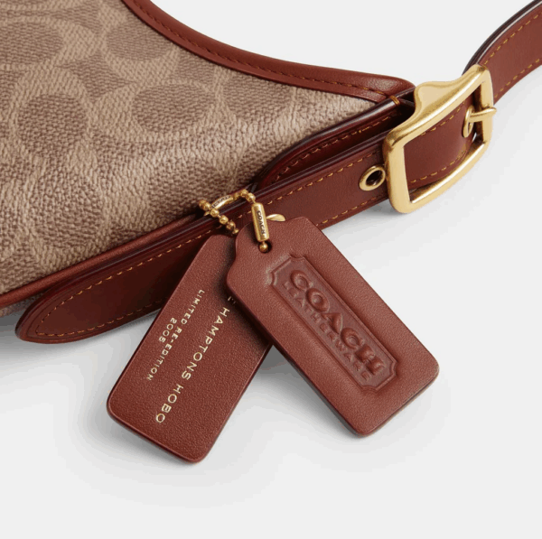 Coach Hamptons Hobo In Signature Canvas (Tan) Boutique Collection - Image 5