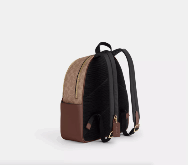 Coach Court Backpack In Signature Canvas(Tan Brown) - Image 5