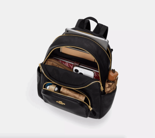 Coach Court Backpack In Signature Canvas(Tan Brown) - Image 3