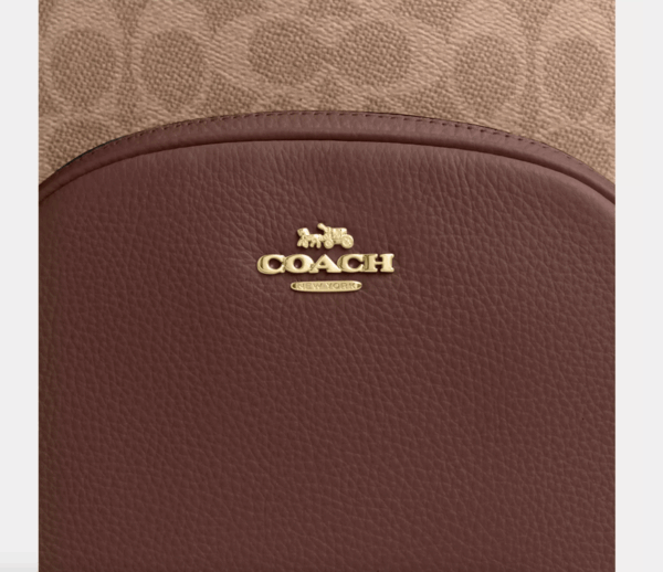 Coach Court Backpack In Signature Canvas(Tan Brown) - Image 2
