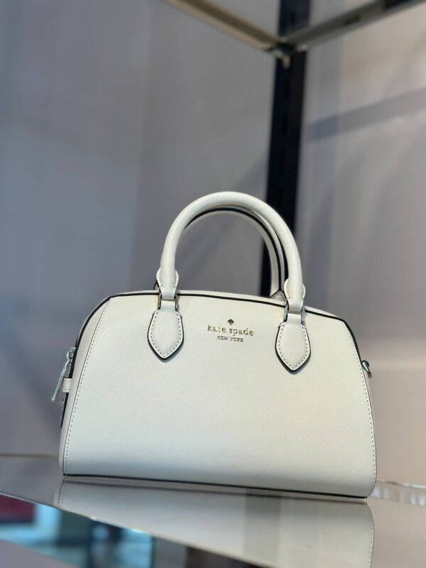 [Pre Order]-Kate Spade Madison Saffiano Leather Duffle Crossbody (Parchment) - Image 3