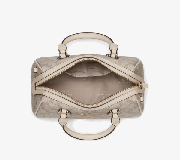 Kate Spade Spade Flower Small Dolly Duffle (Dark Beige) - Image 3