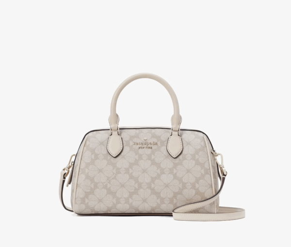 Kate Spade Spade Flower Small Dolly Duffle (Dark Beige)