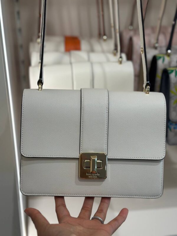 Kate Spade Phoebe Turnlock Flap Shoulder Bag (Meringue) - Image 7