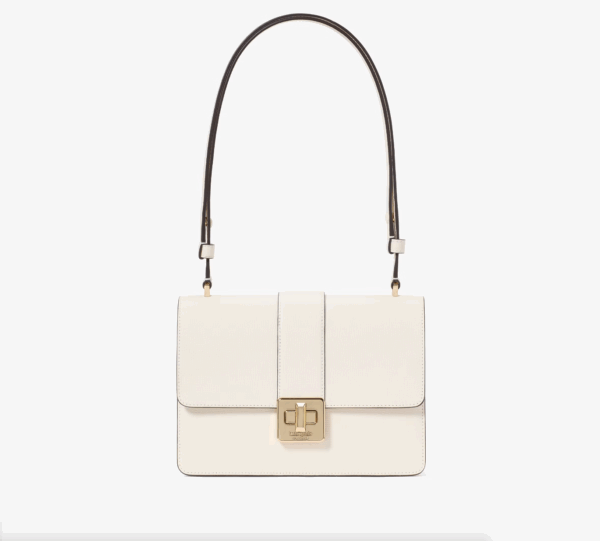 Kate Spade Phoebe Turnlock Flap Shoulder Bag (Meringue)