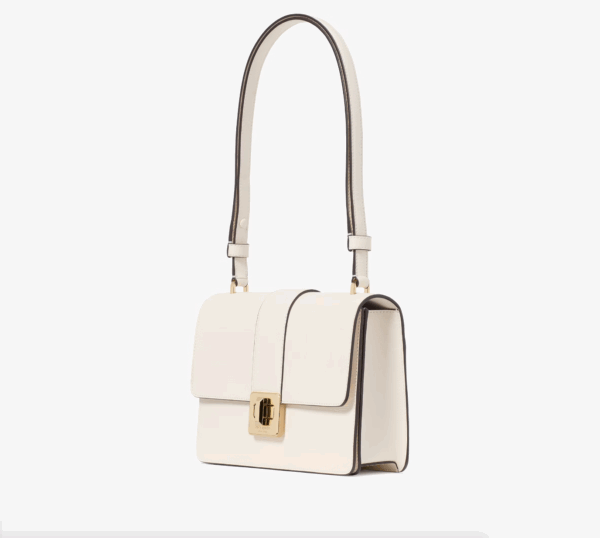 Kate Spade Phoebe Turnlock Flap Shoulder Bag (Meringue) - Image 4