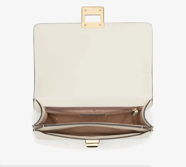 Kate Spade Phoebe Turnlock Flap Shoulder Bag (Meringue) - Image 3