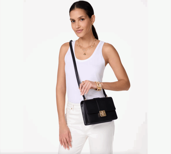 Kate Spade Spade Flower Small Shoulder Bag (Black Multi) - Image 4