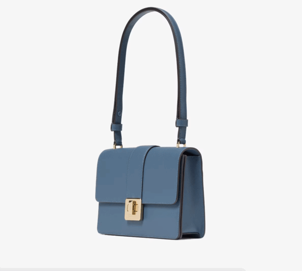 Kate Spade Phoebe Turnlock Flap Shoulder Bag (Bluestone) - Image 4