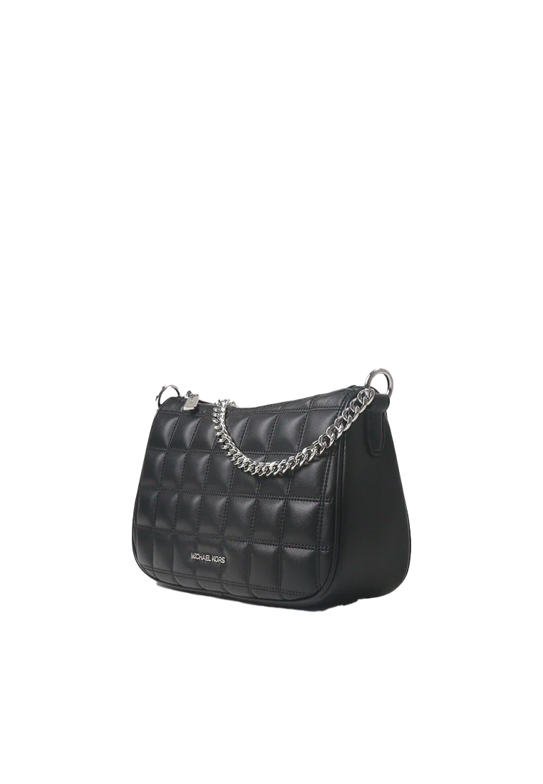 Michael Kors Carmela Quilted Crossbody (Black)1