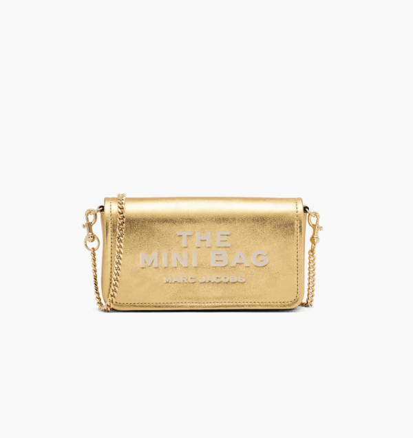 [Pre Order]-Marc Jacobd The Metallic Leather Chain Mini Bag (Gold)