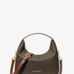 Michael Kors Ember Small Signature Logo Messenger Bag (Brown)