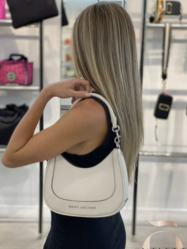 Marc Jacobs Small Hobo Leather Bag (Marshmallow) - Image 4
