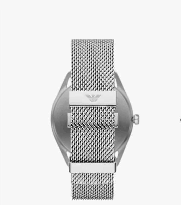 Emporio Armani Three-Hand Date Stainless Steel Mesh Men Watch and Interchangeable Strap Set (AR80054) - Image 3