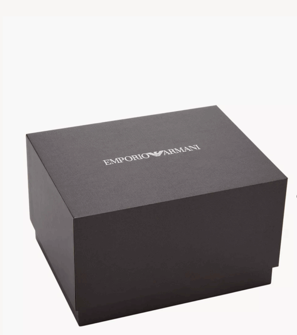 Emporio Armani Three-Hand Date Stainless Steel Mesh Men Watch and Interchangeable Strap Set (AR80054) - Image 5