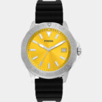 Fossil Bannon Three-Hand Date Black Silicone Men Watch (BQ2781)