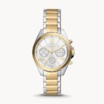 Fossil Modern Courier Chronograph Two-Tone Stainless Steel Women Watch (BQ3849)