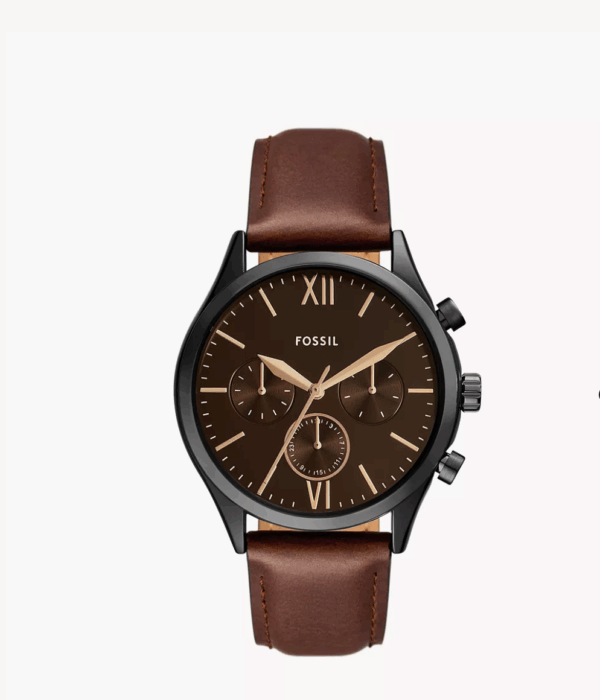 Fossil Fenmore Multifunction Brown Leather Men Watch (BQM2453)