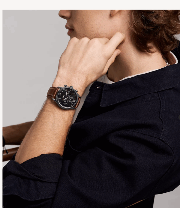 Fossil Fenmore Multifunction Brown Leather Men Watch (BQM2814) - Image 2