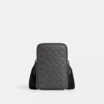 Coach Aden Crossbody Bag In Signature Leather (Charcoal)