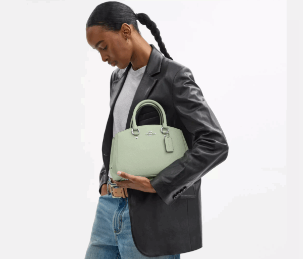 [Pre Order]-Coach Savannah Small Carryall Bag (Pistachio) - Image 2