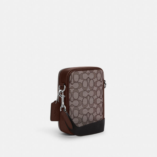 Coach Stanton Crossbody In Signature Jacquard (Maple) - Image 4