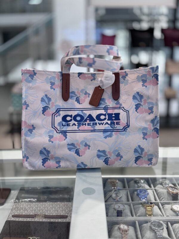 Coach Canvas Tote 42 (Natural MultI) Boutique Collection LIMITED EDITION