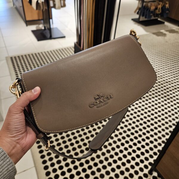 Coach Andrea Shoulder Bag(Dark Stone) - Image 6