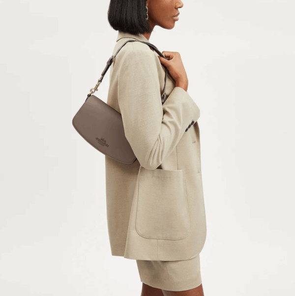Coach Andrea Shoulder Bag(Dark Stone) - Image 5